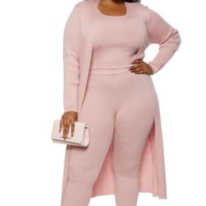 3pc knit legging set